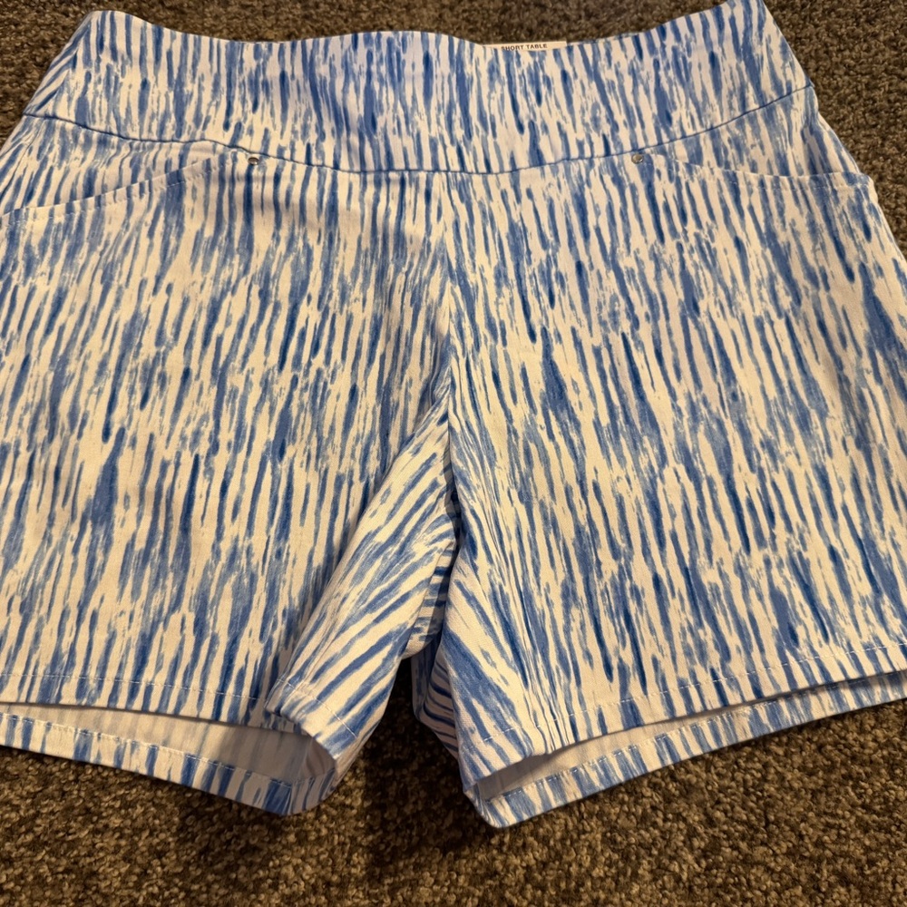 Blue Patterned Women's Shorts NEW